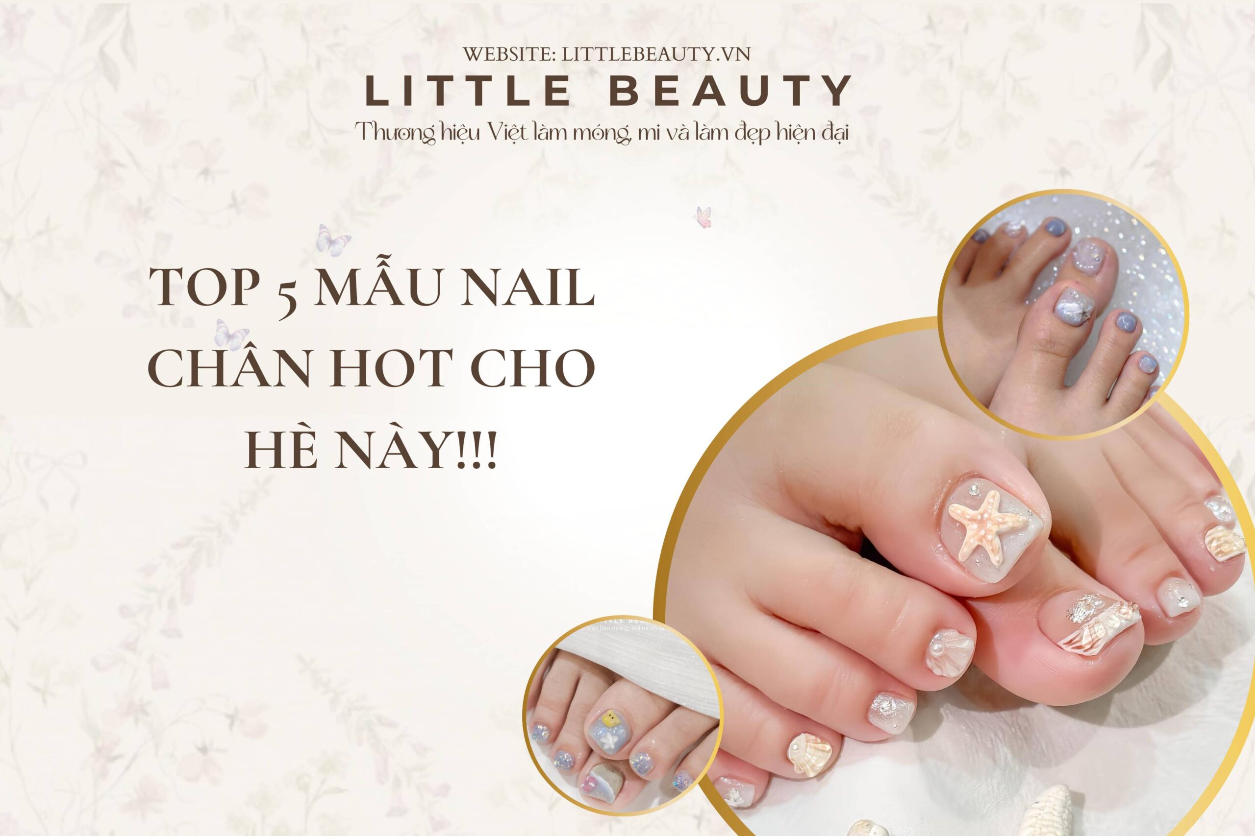 Top 5 mẫu Nail Chân Hot cho hè này!!!